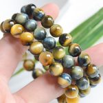 Buddha Stones Tiger Eye Protection Courage Strength Bracelet Bracelet BS 4