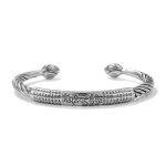 Buddha Stones Tibetan Om Mani Padme Hum Heart Sutra Purity Cuff Bracelet Bracelet Bangle BS 13