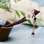Buddha Stones Red Sandalwood Pink Crystal Charm Healing Hairpin Decorations Hairpin BS 4