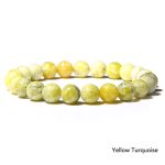 Natural Agate Stone Crystal Balance Beaded Bracelet Bracelet BS Yellow Turquoise