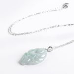 Buddha Stones 925 Sterling Silver Natural Jade Nine Tailed Fox Prosperity Necklace Pendant Necklaces & Pendants BS 4
