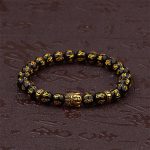 Buddha Stones Tibetan Buddha Mantra Amulet Bracelet Bracelet BS 3