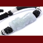 Buddha Stones Handmade Natural Jade PiXiu Luck Prosperity Braided String Bracelet Bracelet BS 6