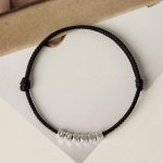 Buddha Stones 925 Sterling Silver Red String Braid Bracelet Anklet Bracelet Anklet BS 6