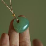 Buddha Stones Natural Jade Luck Prosperity Necklace Pendant (Random Color) Necklaces & Pendants BS 4
