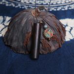Buddha Stones Tibetan Ebony Wood Dzi Bead Peace Calm Necklace Pendant Necklaces & Pendants BS 5