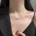Buddha Stones Bamboo Leaf Design Copper Zircon Wealth Necklace Pendant Necklaces & Pendants BS 6