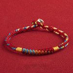 Buddha Stones "May You Be Safe And Lucky In The Year Ahead" Multicolored Bracelet Bracelet BS 9
