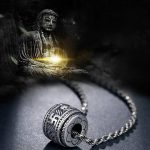 Buddha Stones Tibet Om Mani Padme Hum Protection Necklace Pendant Necklaces & Pendants BS 1
