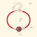 Buddha Stones 925 Sterling Silver Luck Koi Fish Color Change Wealth Handcrafted Braided Bracelet Bracelet BS 10