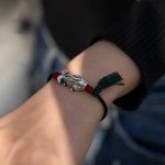 Buddha Stones 925 Sterling Silver Luck Koi Fish Braided Bracelet Bracelet BS 3
