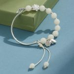 Buddha Stones Bodhi Seed Butterfly Lotus Luck Wealth Bracelet Bangle Bracelet BS 11