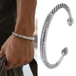 Buddha Stones Tibetan Om Mani Padme Hum Heart Sutra Purity Cuff Bracelet Bracelet Bangle BS 18