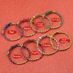 Buddha Stones Handmade Chinese Zodiac Natal Buddha Protection Strength Braided String Bracelet Bracelet BS Dog/Pig-Amitabha Buddha(Wrist Circumference 14-19cm)