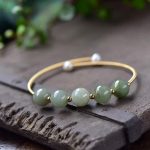 Buddha Stones Jade Abundance Luck Blessing Bracelet Bangle Bracelet BS 4