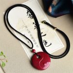 Buddha Stones Laughing Buddha Yin Yang Chinese Zodiac Gourd Natural Cinnabar Blessing Necklace Pendant Necklaces & Pendants BS 10