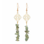 Healing Crystals Zen Cairn Confidence Earrings (Extra 30% Off | USE CODE: FS30) Earrings BS Green Phantom