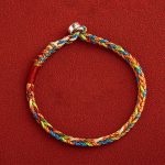 Buddha Stones "May you be healthy and happy" Lucky Multicolored Bracelet Bracelet BS 6