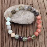 108 Mala Beads Fluorite Black Glitter Stone Protection Tassel Bracelet (Extra 30% Off | USE CODE: FS30) Mala Bracelet BS 9