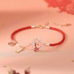 Buddha Stones 925 Sterling Silver Year Of The Dragon Koi Fish Fu Character Luck Necklace Pendant Bracelet Bracelet Necklaces & Pendants BS Dragon Koi Fish Bracelet(Wrist Circumference 14-18cm)