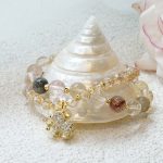 Buddha Stones Rose Quartz Elephant Healing Energy Charm Bracelet Bracelet BS 9