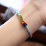 Buddha Stones Colorful Rope Eight Thread Peace Knot Luck Handmade Bracelet Bracelet BS 5
