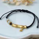 Buddha Stones Bamboo Design Luck Strength Braided Bracelet Bracelet BS 9
