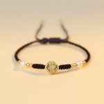 Buddha Stones Copper Coin Fortune Tree Luck Strength Braided Bracelet Bracelet BS Fortune Tree Brown(Wrist Circumference 14-18cm)