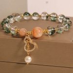 Buddha Stones Green Phantom Gourd Charm Confidence Bracelet 2