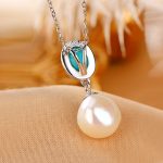 Buddha Stones 925 Sterling Silver Pearl Turquoise Healing Wisdom Necklace Pendant Ring Earrings Necklaces & Pendants BS 3