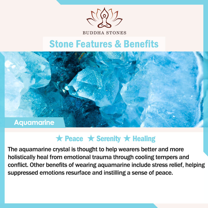 Buddha Stones Natural Aquamarine PiXiu Hetian White Jade Healing Bracelet Bracelet BS 1