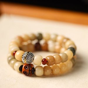 Buddha Stones Natural Bodhi Seed The Lord of the Corpse Forest Om Mani Padme Hum Wisdom Bracelet Bracelet BS main