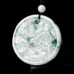 Buddha Stones Mountain Landscape Jade Abundance String Necklace Necklaces & Pendants BS 2
