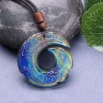 Color-Changing One's Luck Improves Design Pattern Liuli Crystal Necklace Pendant Necklaces & Pendants BS 11