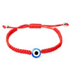 Buddha Stones 4Pcs Evil Eye Seven Knot Red String Protection Bracelet Bracelet BS 10