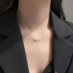 Buddha Stones Bamboo Leaf Design Copper Zircon Wealth Necklace Pendant Necklaces & Pendants BS 7