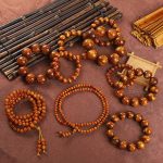 Buddha Stones Golden Sea Willow Success Positive Bracelet Mala Bracelet BS 1