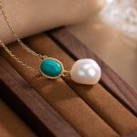 Buddha Stones 925 Sterling Silver Pearl Turquoise Healing Ring Earrings Necklace Pendant Necklaces & Pendants BS 8