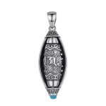 Buddha Stones Tibet Om Mani Padme Hum Protection Necklace Rotatable Pendant Necklaces & Pendants BS 8