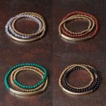 Tibetan Various Agate Stone Copper Protection Triple Wrap Bracelet (Extra 30% Off | USE CODE: FS30) Bracelet BS 16