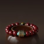 Buddha Stones 925 Sterling Silver Chinese Zodiac Natal Buddha Cinnabar Om Mani Padme Hum Calm Bracelet Bracelet BS 1