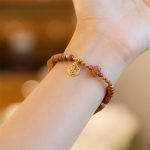 Buddha Stones Tibetan Bodhi Seed Black Onyx Smoky Quartz Om Mani Padme Hum Fu Character Wealth Bracelet Bracelet BS 3