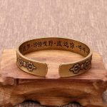 Buddhastoneshop Tibetan Sanskrit Copper Healing Bracelet Bangle