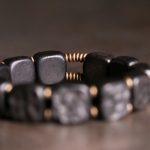 Buddha Stones Retro Ebony Wood Texture Style Copper Peace Balance Bracelet Bracelet BS 5