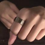 Buddha Stones Tibetan Simple Design Copper Brass Frosted Wealth Ring Ring BS 13