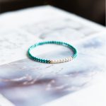 Buddha Stones 925 Sterling Silver Natural Turquoise Pearl Beaded Bracelet Bracelet BS 16