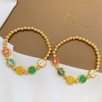 Buddha Stones Tibetan Five God Of Wealth Copper Beads Luck Bracelet Bracelet BS main