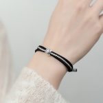 Buddha Stones 925 Sterling Silver Tibetan Zakiram Goddess of Wealth Luck Rope Bracelet Bracelet BS 14