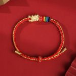 Buddha Stones 999 Sterling Silver Luck Year Of The Dragon Colorful Rope Bracelet Bracelet BS 1