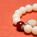 Buddha Stones Bodhi Seed Red Agate Black Obsidian Pink Crystal Rutilated Quartz Peace Wrist Mala Bracelet Bracelet BS 4